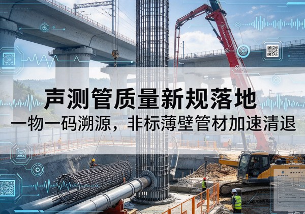 武汉声测管质量新规落地，一物一码溯源，非标薄壁管材加速清退