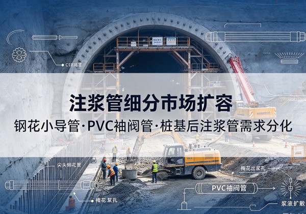 武汉注浆管细分市场扩容，隧道钢花小导管、PVC 袖阀管、桩基后注浆管需求分化